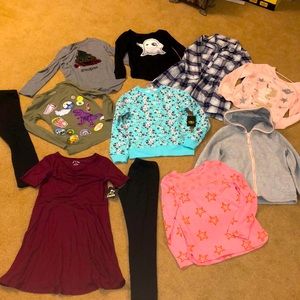 Childrens place Girls 11 pc clothing lot tops 7-8